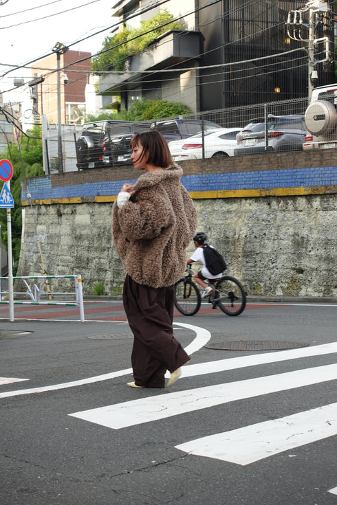 ボアボリュームブルゾン